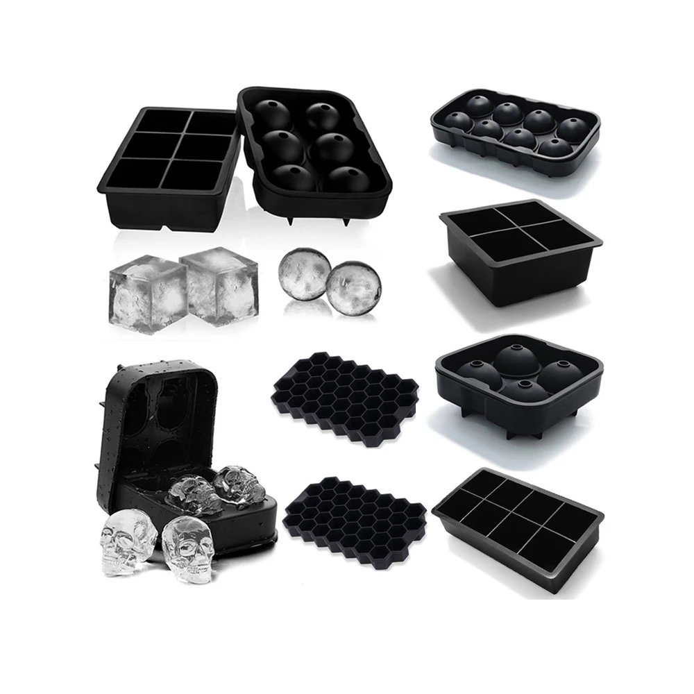 

Creative Drinking accessories spherosome Square ice mold whisky ball Ice mold silica gel ice lattice mold, Optional