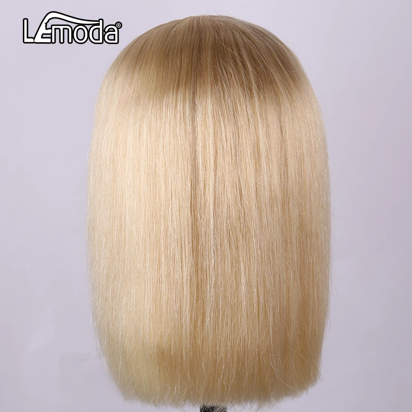 

613 Bob Wig Blonde Lace Front Wig HD Lace 4x4 Closure Short Remy Brazilian Straight Human Hair Wig 180 Density For Black Woman