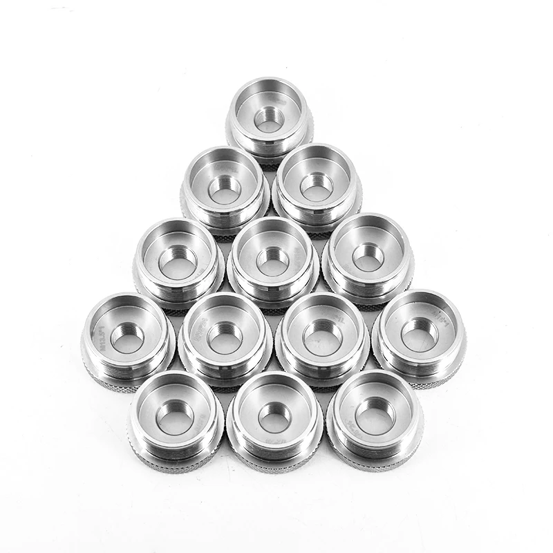 

1/2x20, 1/2x36, M13.5x1, M14x1, M15x1, M16x1 Stainless Steel End Cap Cover Mount for Modular Solvent Trap all 1.375x24 Kit