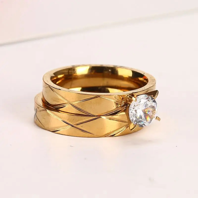 

Hot Sell Silver Rings Jewelry Women Couple Ring Jewelry, Gold