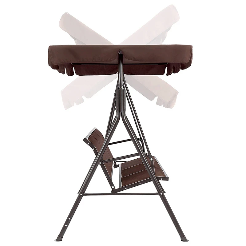 
Outdoor garden new designs furniture teak aluminum porch two seater swing chair bench round 