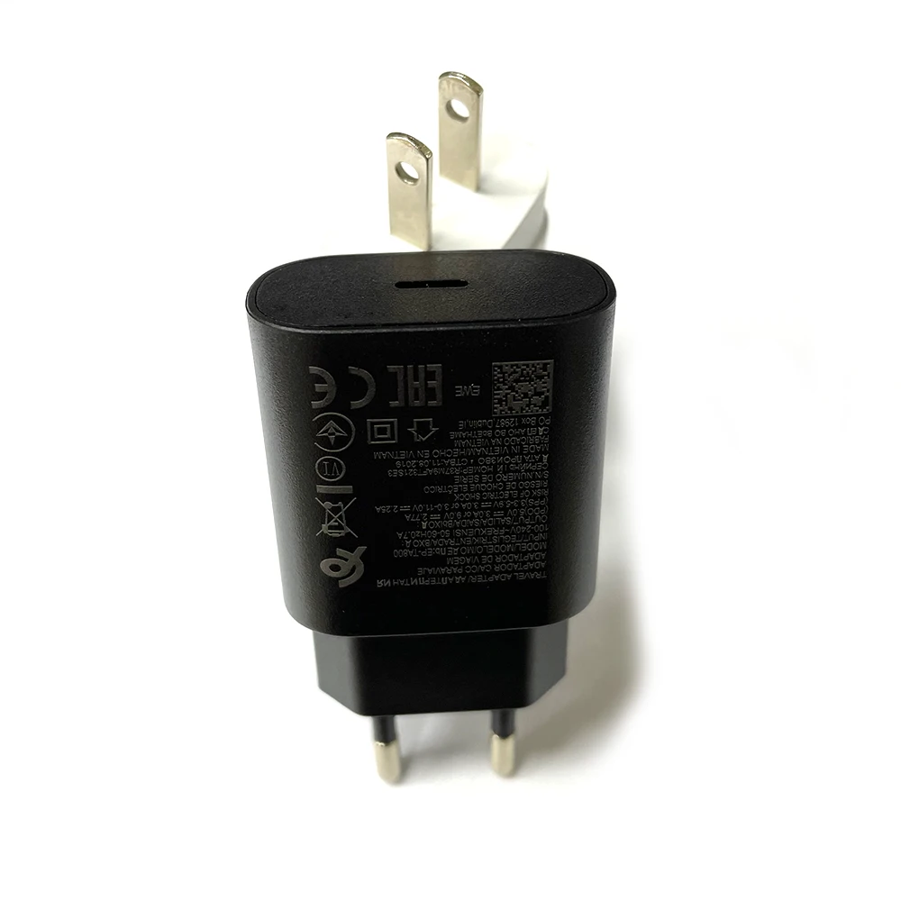 

Wholesale 25W Pd Fast Charge Quick Charger For Samsung S21 S20 S10 Note 20 10 EU US Charging Adapter PD Charger, White/black