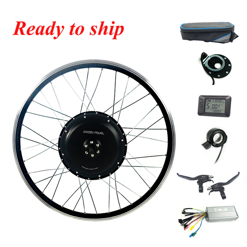 

Greenpedel 48v 1000w 27.5 28 29 inch 700c rear wheel electric bike bicycle hub motor conversion kit