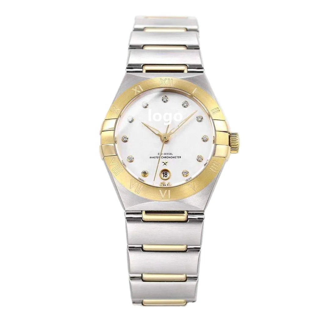 

Customized luxury ladies watch 316L size 29 mm Eta 8700 automatic movement ladies watch