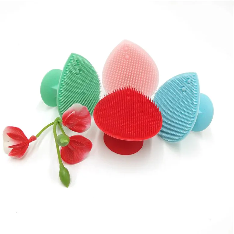 

Good quality competitive price OEM custom logo mini silicon face cleaner brush silicone face brush, Customized color