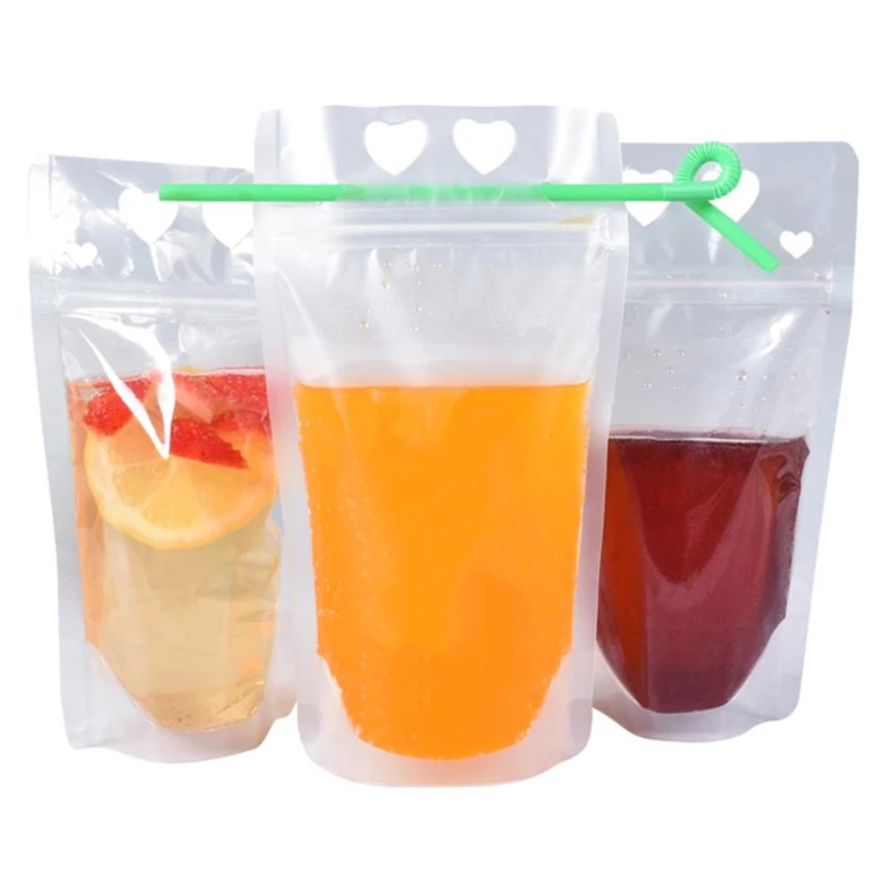 

Popular Outstanding Quality Pouches Bag 500Ml Stand-Up Drink Pouch, Transparent translucent