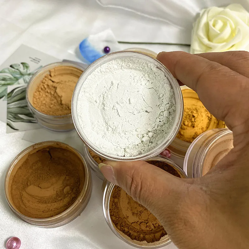

Customized your own brand high quality loose setting translucent loose powder, 8 colors