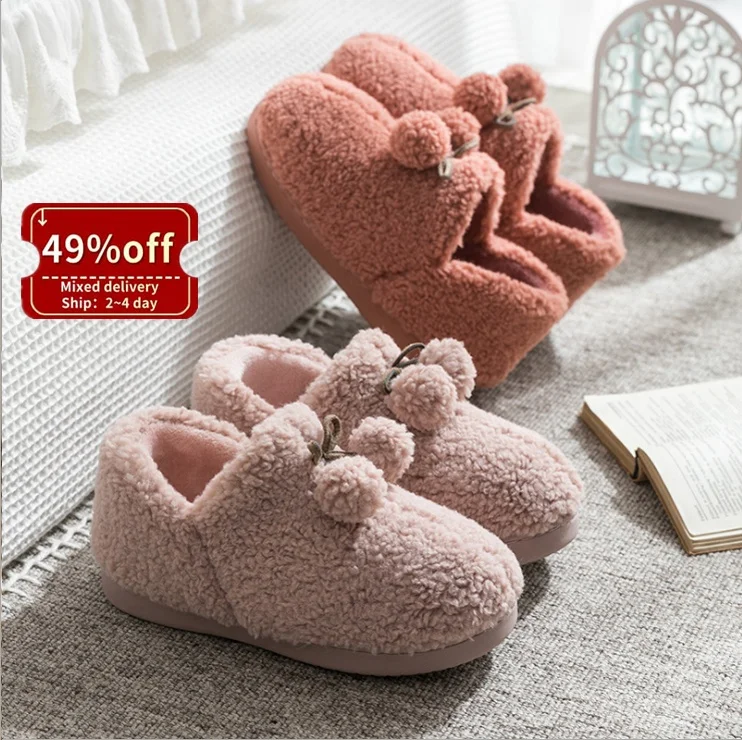 

Flowing fashion New design teddy bear slippers Ladies Real Fur Slides Luxury Women mink fur slippers, Please contact customer service to choose your preferred color