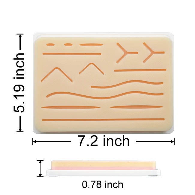 
Skin Suture Practice kit with Suture Pad 3-Layer Suture Pad With Wounds 