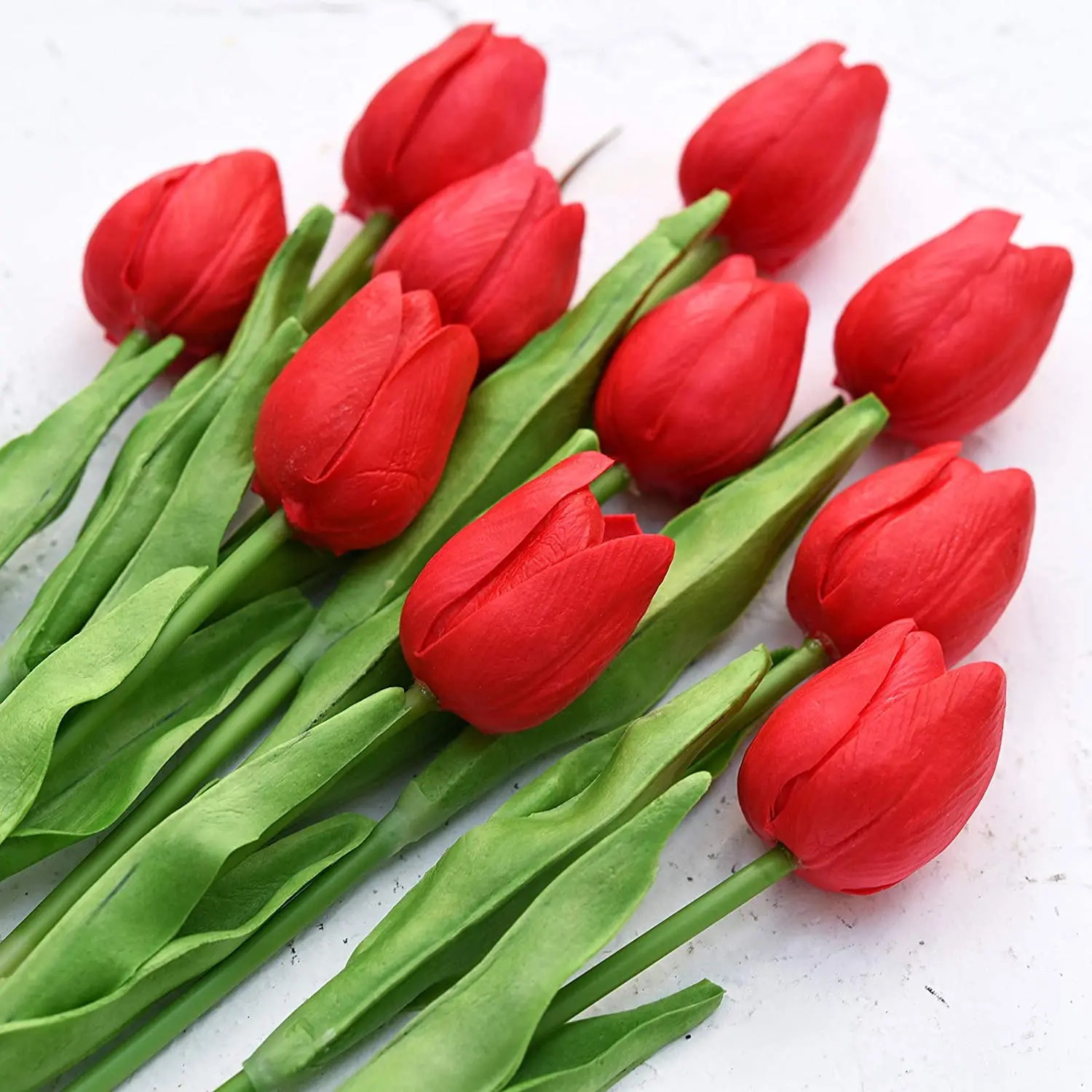 

INUNION Factory Customized Color Tulip Flower Bouquet Silk Real Touch Tulips Artificial Flower For Home Wedding Decoration