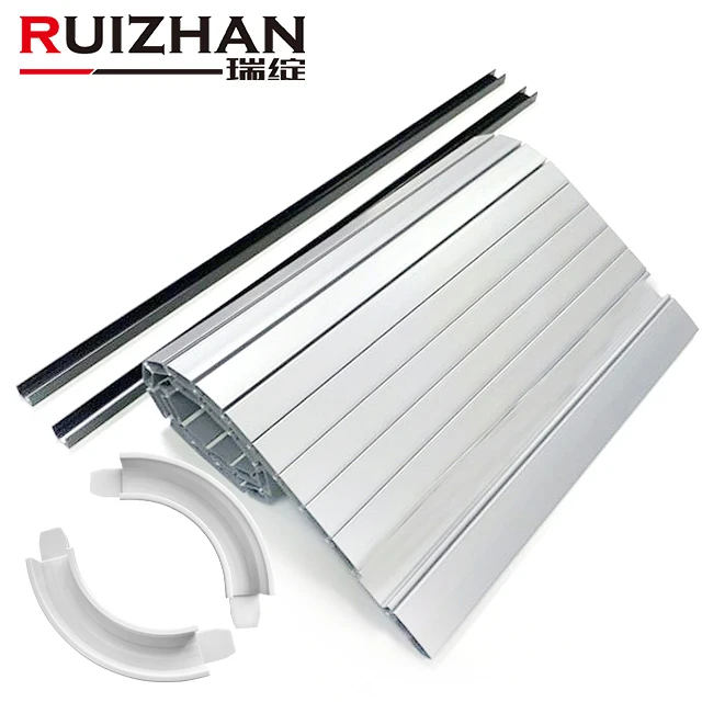 
Tambour Door 350mm X 500mm Solid Silver plastic tambour door slats for RV cabinet 