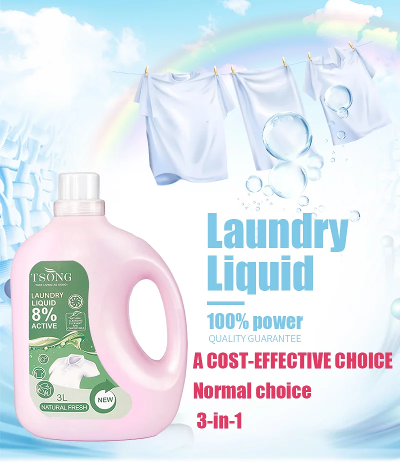 3l Clothes Washing Liquid Wholesale Commerical Natural Eco Scented Best