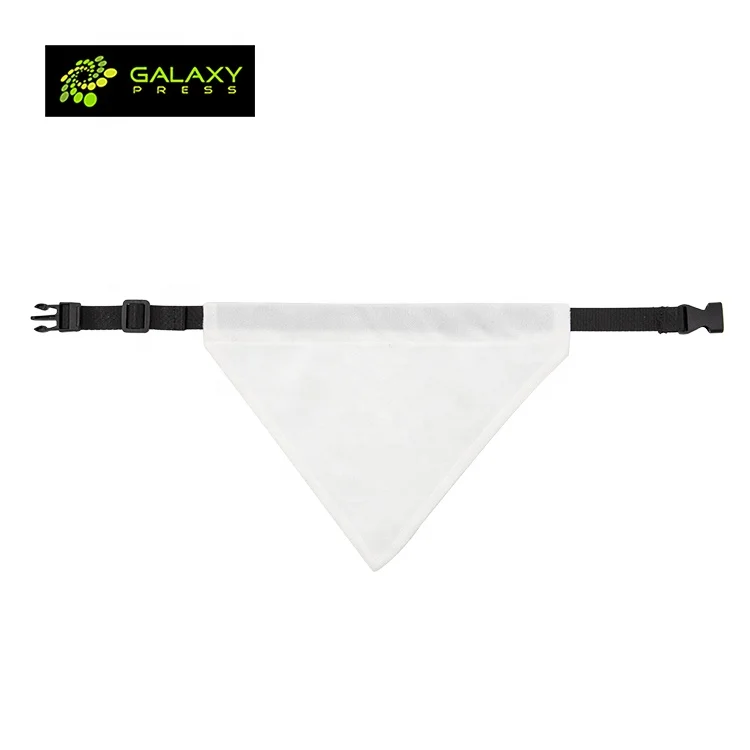 

Pet Scarf Accessories for Dog Products Supplies in Sublimation Heat Press Printing, White