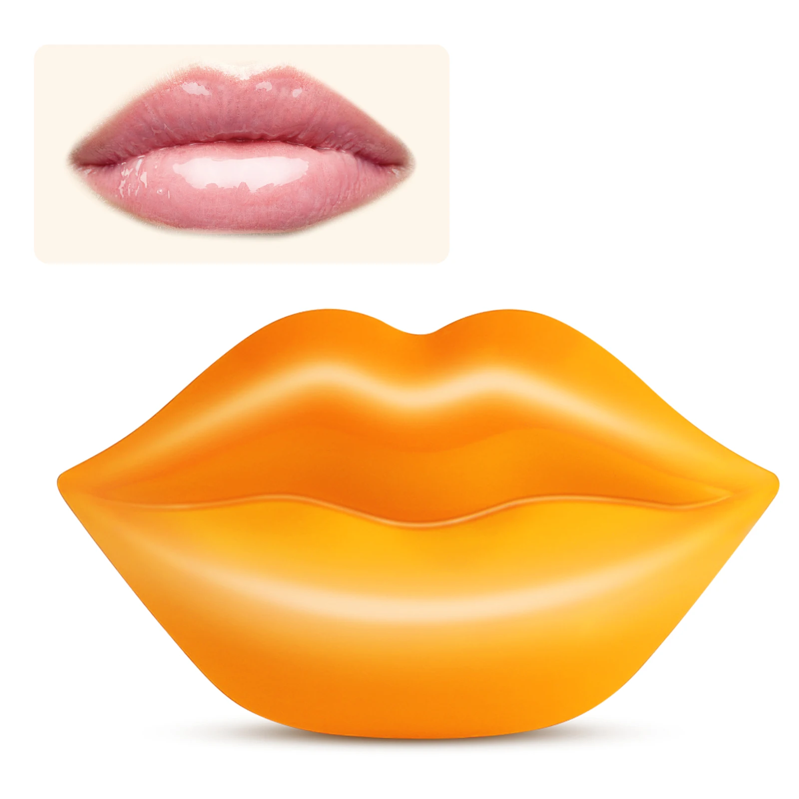 

Sefudun Orange Flavor Gold Pink Lip mask Private Label Organic Hydrating Plumper Collagen Lip Sleeping Mask