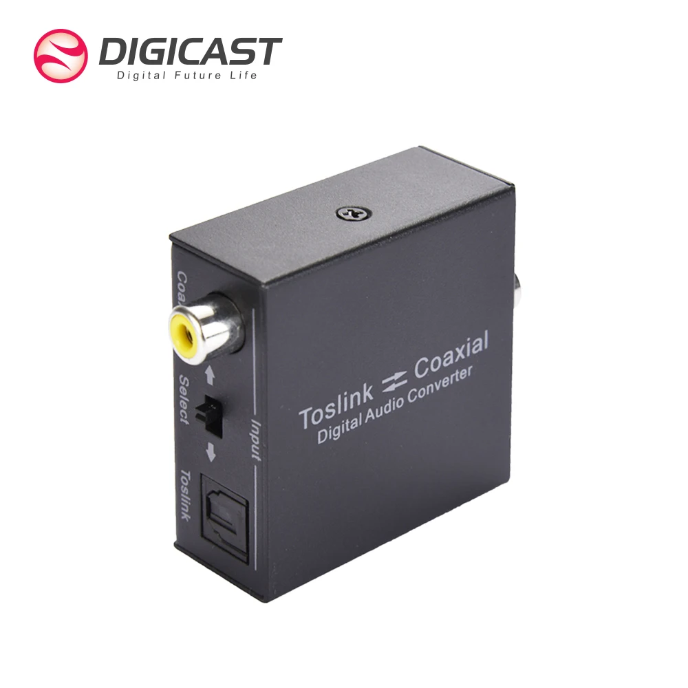 

Coaxial Toslink Digital to Analog Audio Converter with AUX Fiber Optical Cable