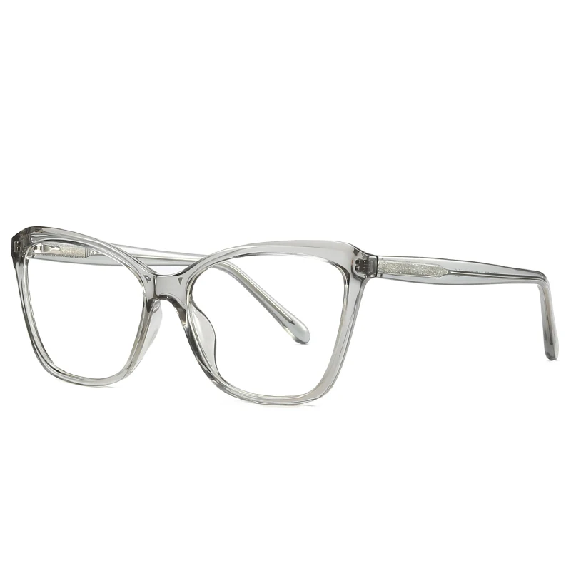 

2021 New Fashion Anti-Blue Light Flat Mirror Spring TR90 Transparent Frame Glasses
