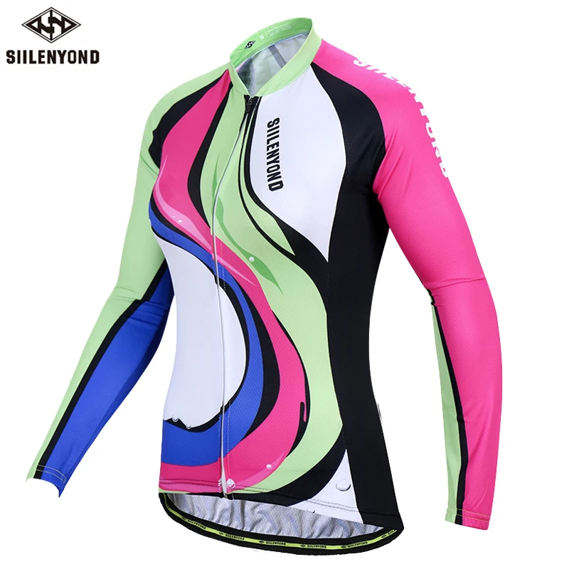 

Women's Wholesale Cycling Jerseys Shirts Uv Protection Wicking Long Sleeves Mtb Maillot Bicycle Uniforms Triathlon Clothing, Customized color