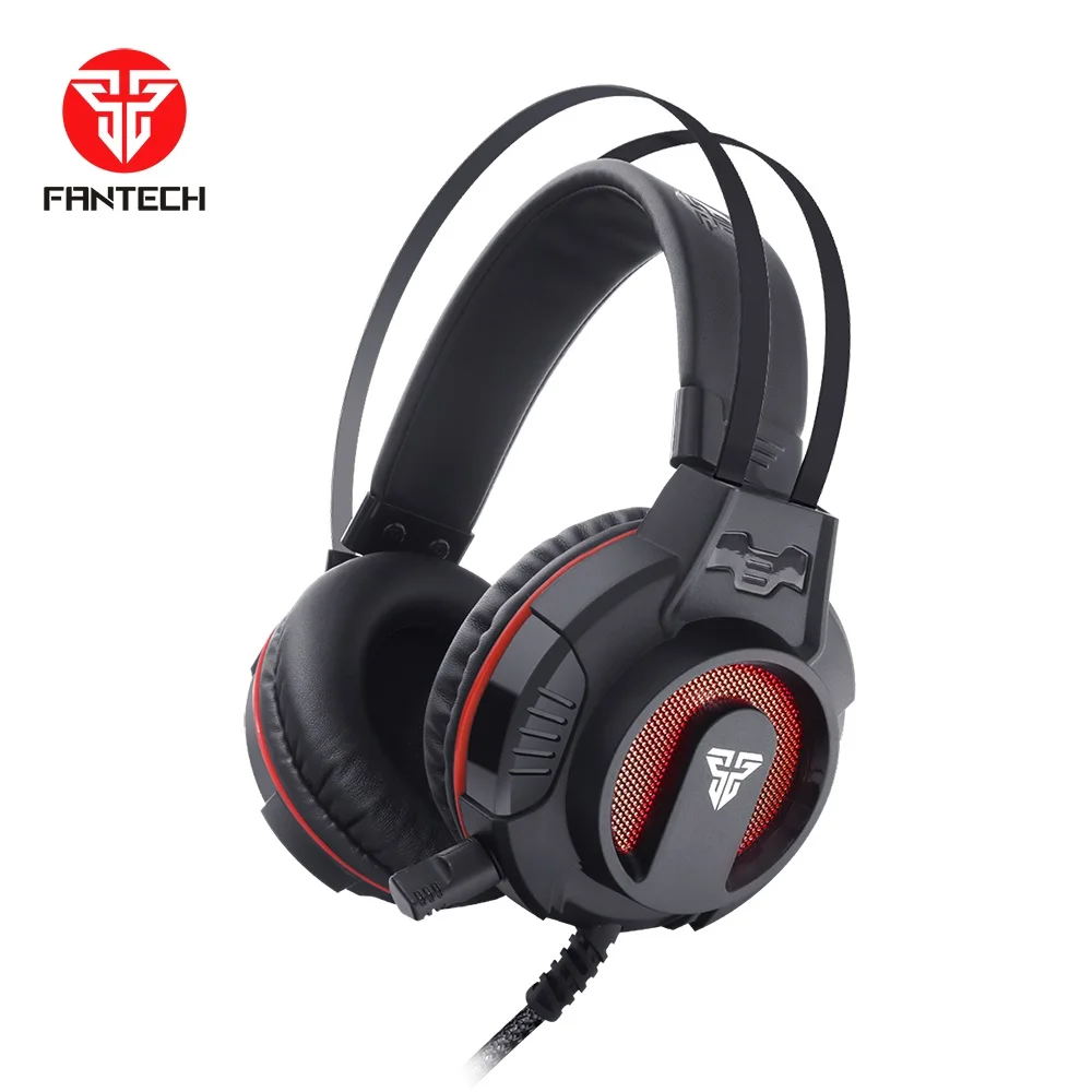 Ready To Ship Fantech HG17 Wired 3.5 MM LED Light Large Size RGB PC Gaming Headset