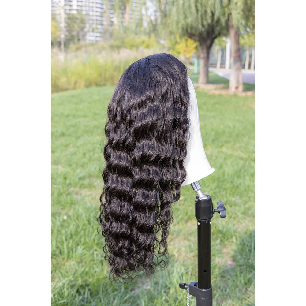 Megalook Wholesale Lace Front Wig With Bangs, Mink Brazilian Cuticle Aligned Hair Remy 13*4 Lace Wig