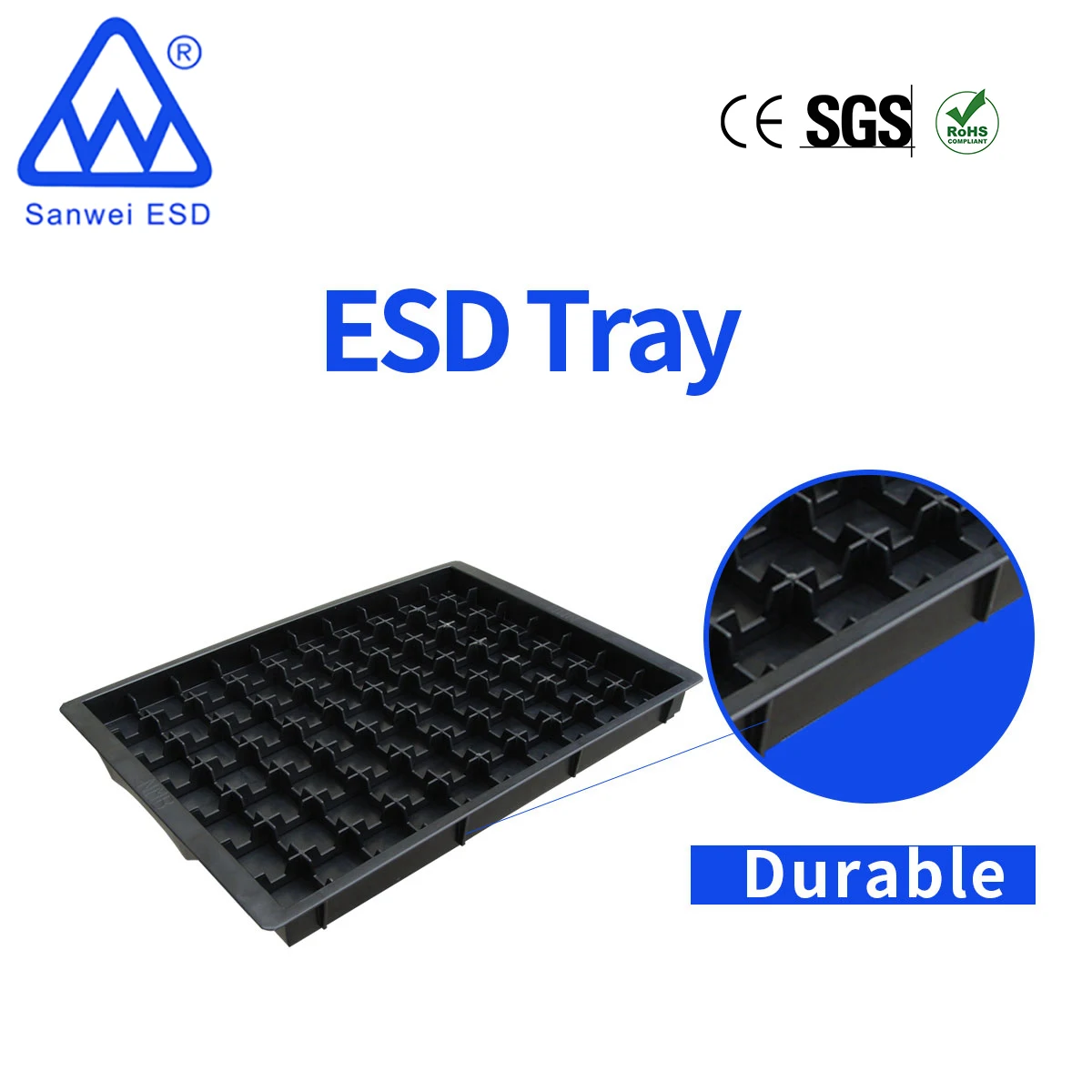 esd grid tray