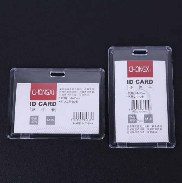 

High-end acrylic card holder transparent work card exhibition card, Pantone color is ok