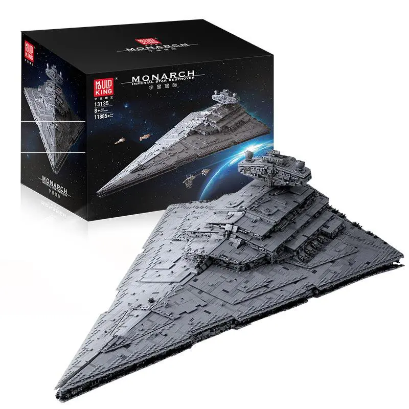 

Mould King 13135 The ISD Monarch Star Destroyer model sets Assemble Building Bricks Star Plan Educ toi DIY Kids Toys Gift