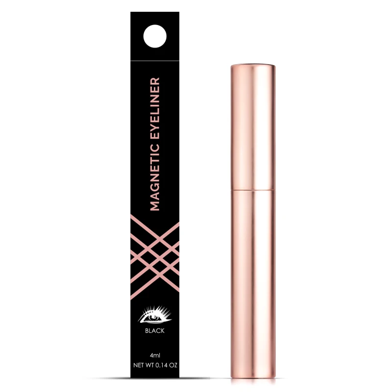 

Pink magnetic eyeliner waterproof liner pen black liquid eye liner for magnetic lashes