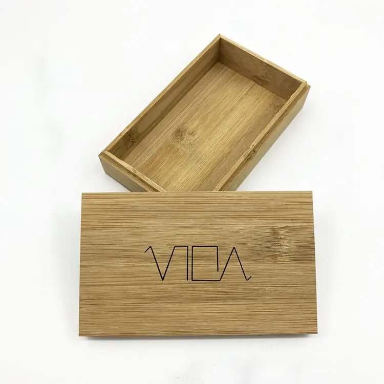 
Custom Storage Gift Square Packaging Bamboo Wooden Box With Lids 