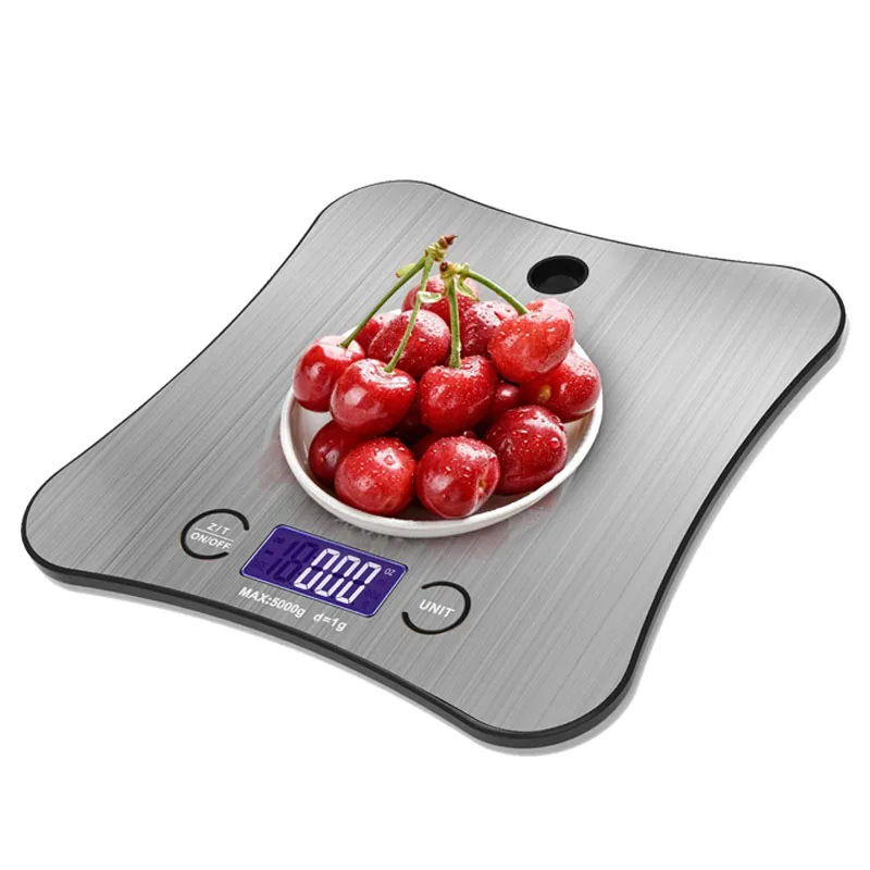 

free shipping Multifunctional LCD display 5KG kitchen mini Cooking Kitchen Weighing Food Scale Digital hot sale, As photo