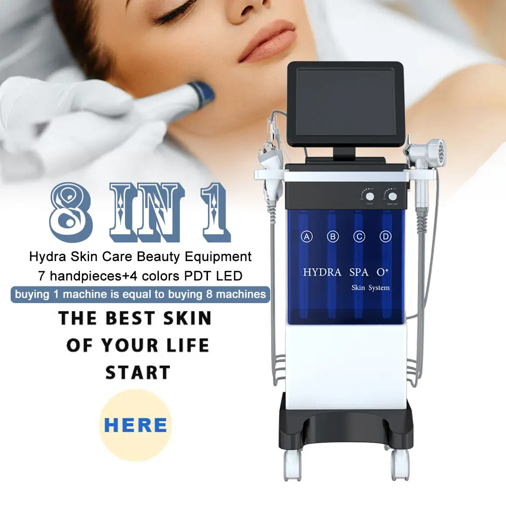 

led beauty therapy skin scrubber hydra dermabrasion facial peel liquids solution serum diamond microdermabrasion machine