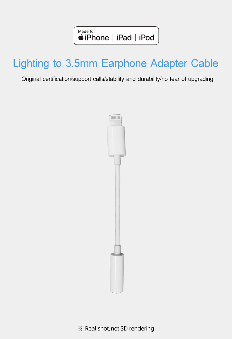 Headphone Adapter For Iphone 13 Pro Max For Apple Mfi Certified For