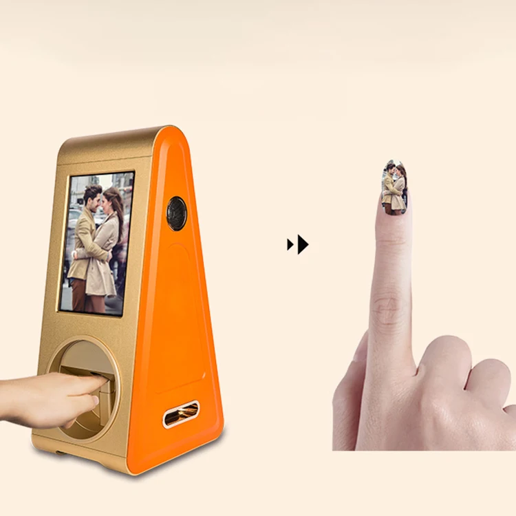 

2022 Amazon Bestseller Five Finger Intelligent Nail Art Printer /Ongles d Imprimante /Impresora De Unas, White