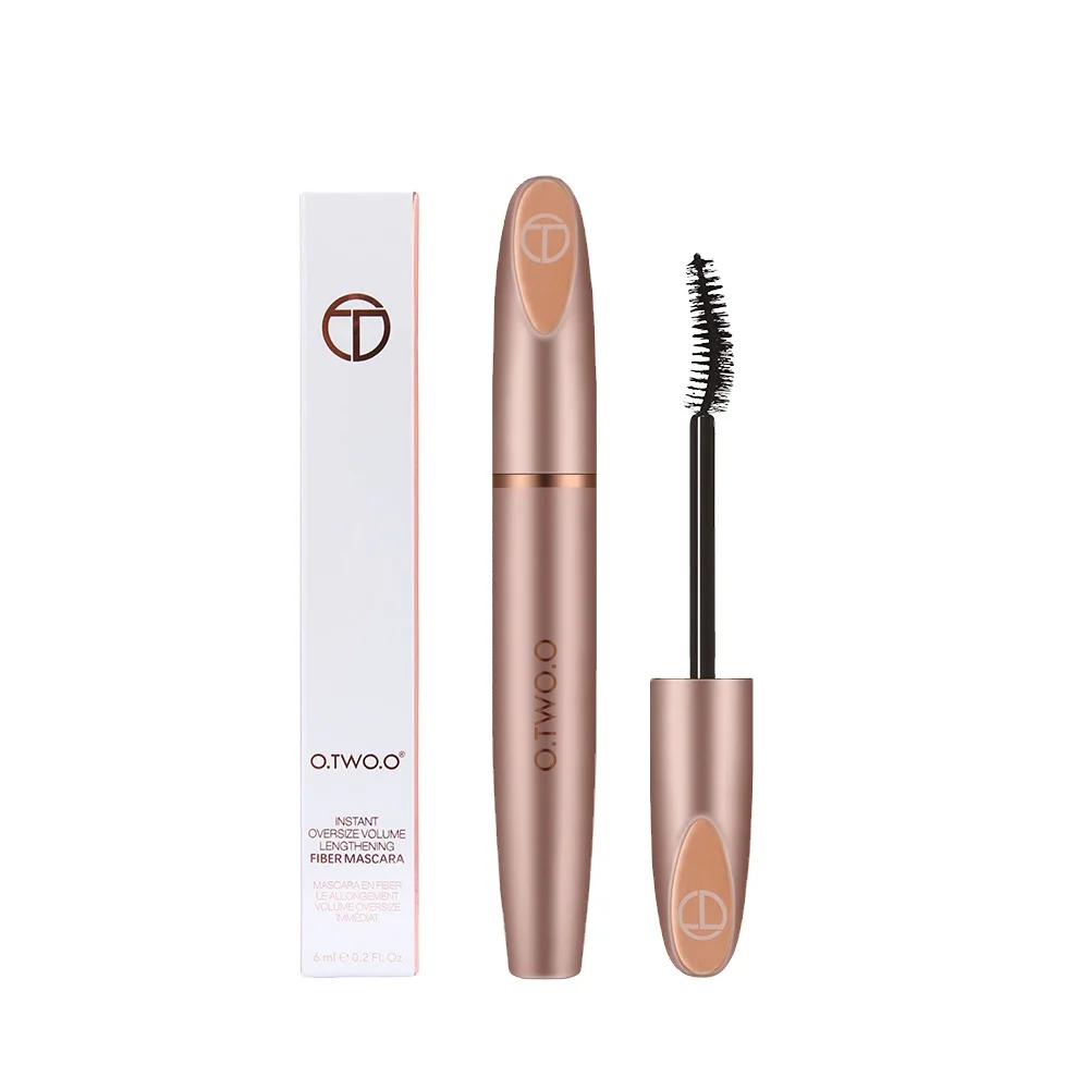 

O.TWO.O 4D Silk Fiber Eyelash Mascara Cosmetics Mascara Waterproof Ink Rimel For Eyelash Extension Curling Thick Eye Lashes, Balck