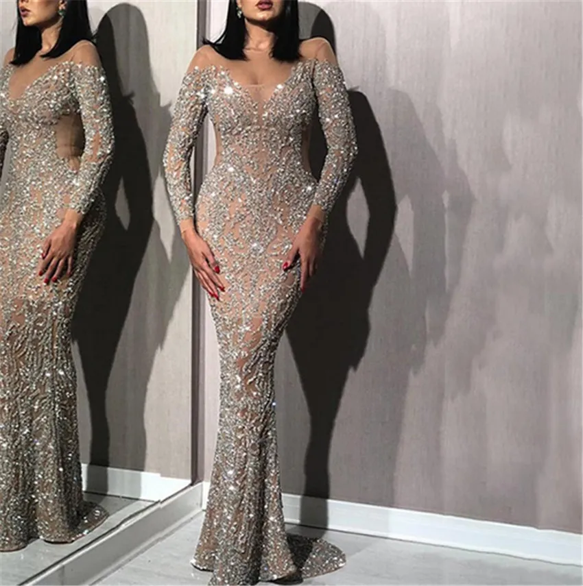 

Hot Gilded Slim Sexy Long Dress Hot Product Evening Dresses