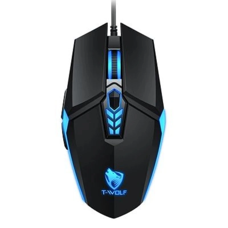 

Gaming Mouse Colorful Breathing Light Glowing Electric Competition Wired Ergonomics, Black