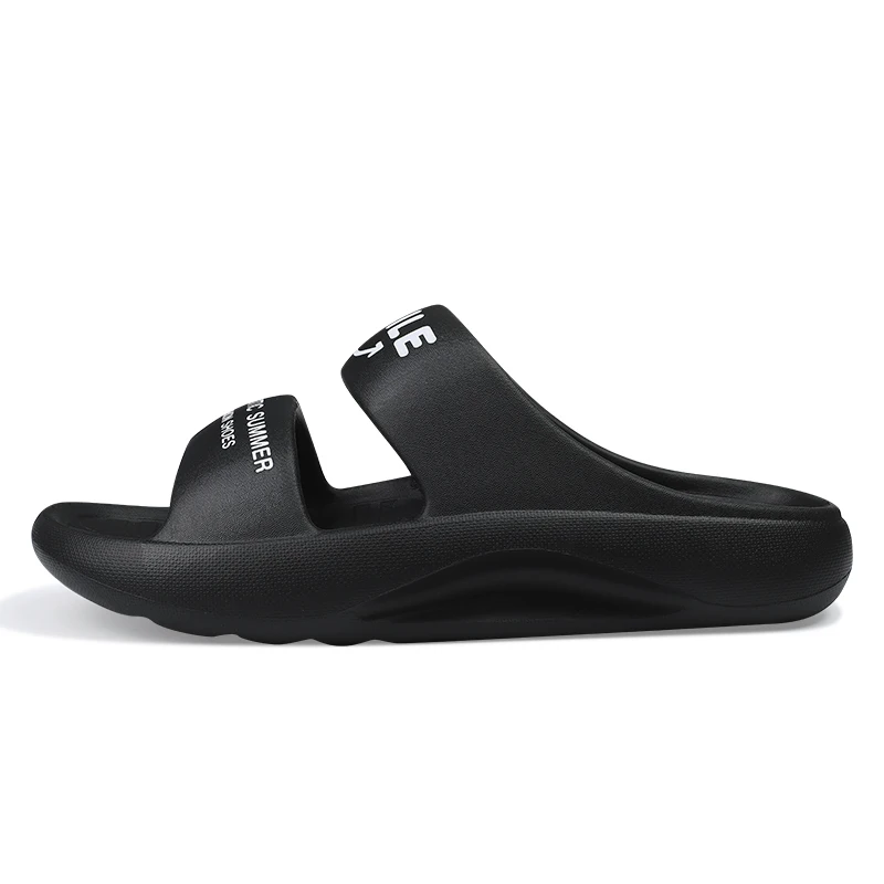 

Cheap wholesale EVA material light black home slides women men slippers