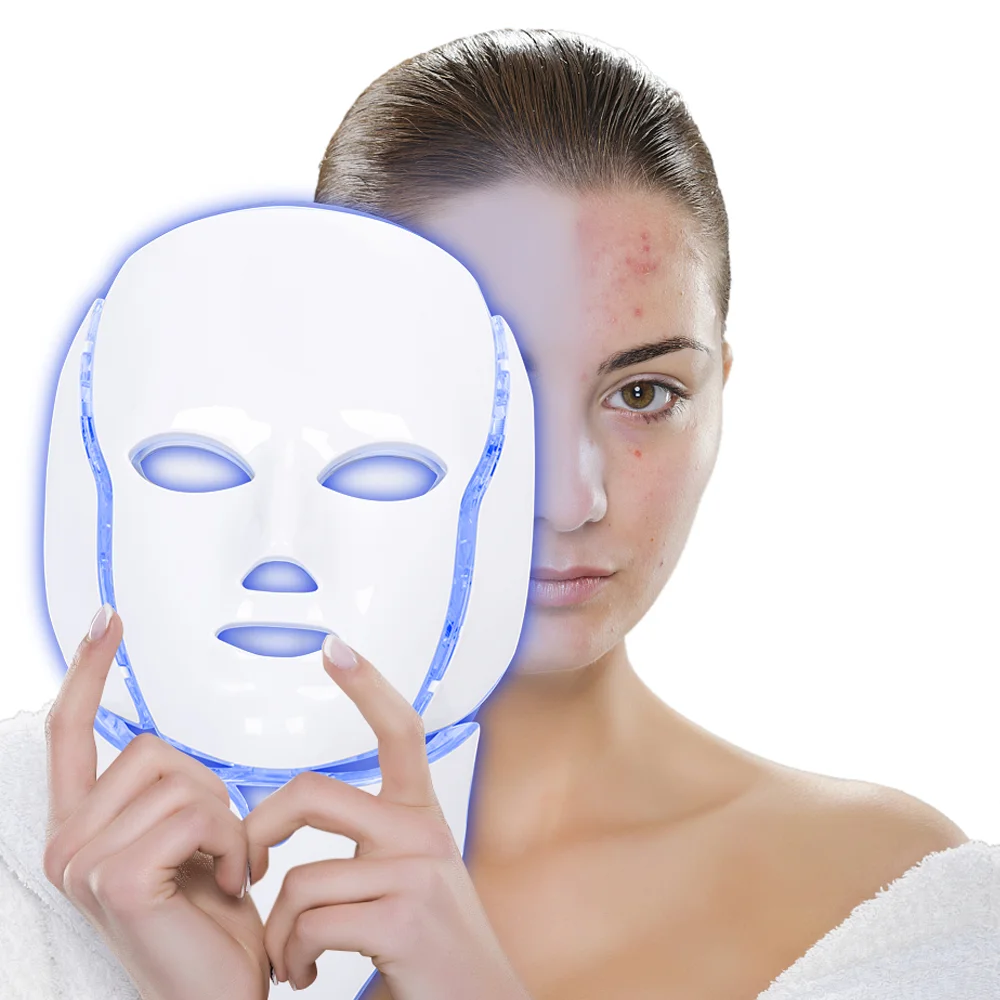 

Beauty 2021Newest Home Facial Anti Aging Mask Led Light Face Treatment Beauty Mask PDT Led Whitening Facial Mask