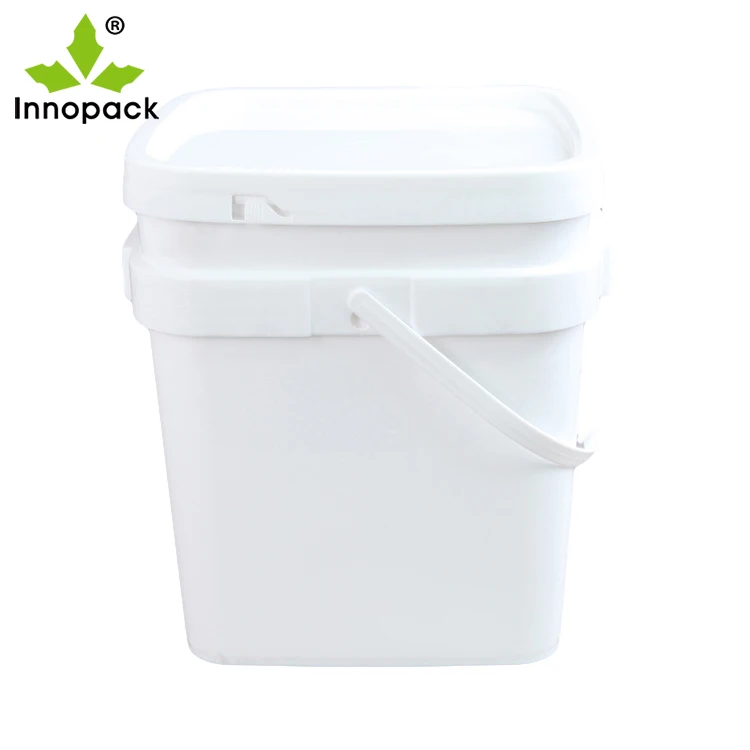 6.5 Gallon Large White Square Plastic Hydroponics Bucket With Lid Buy