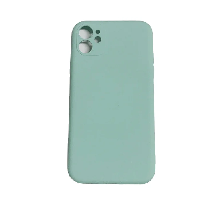 

Fine hole TPU Solid Color Shockproof Soft liquid silicone Phone Case For apple iPhone 12 mini Pro max