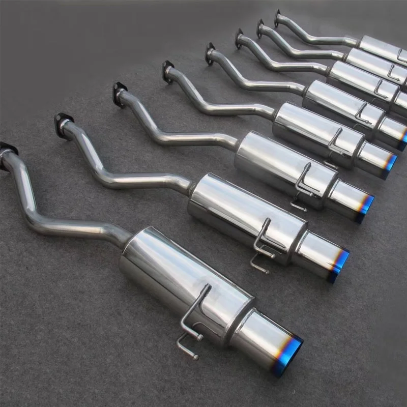 Custom Turbocharger Engines Pipes Exhaust Catback Muffler Car Tips For