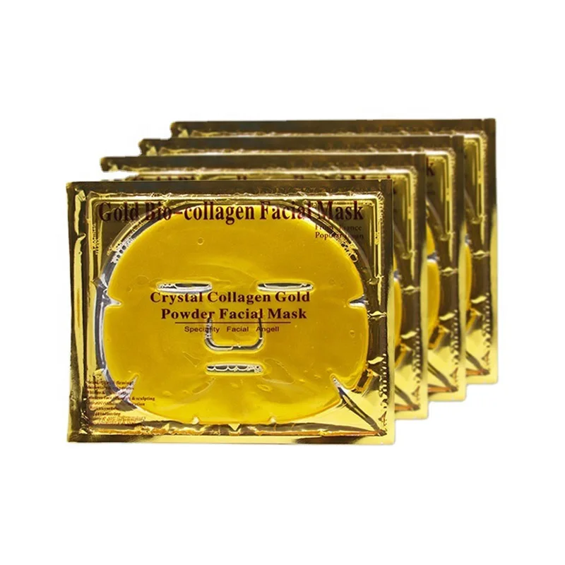 

Wholesale Private Label Custom Beauty Face & Body Jelly Sheet Rose Crystal Collagen 24K Gold Facial Mask