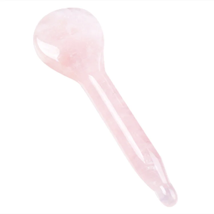 

The Latest Handmade Rose Quartz Jade GuaSha The High Quality Rose Quartz Jade Gua Sha, Pink