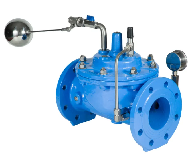 

Float Control Valve for water system operation, Blue