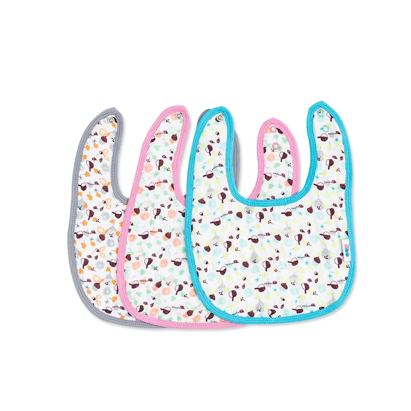 
High Quality Organic Cotton Baby Drool Bibs Waterproof Easily Clean Comfortable Soft Baby Bibs 