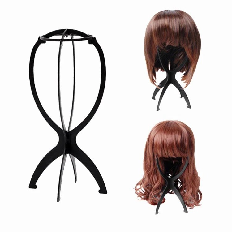 

New Arrival Cheap Price Portable Wig Head And Stand Mannequin Wig Stand, Purple,black