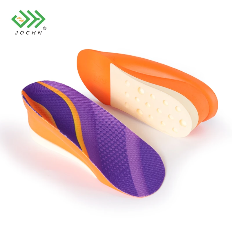 

Amazon Hot Sale Comfortable Half Insoles Pad PU Heel Lifts Half Foot Pad Height Increase Insoles for Women
