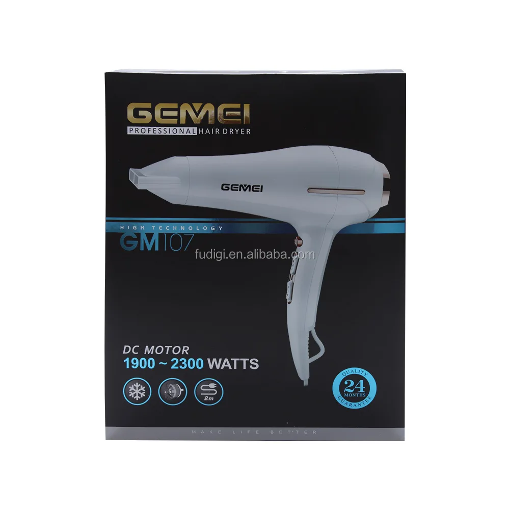 Original Gemei Gm107 Professional Dc Motor Hair Dryer For Salon 3 Speed Hair Dryer Buy Hair Dryer 3 Speed Salon Hair Dryer Electric Hair Dryer Product On Alibaba Com