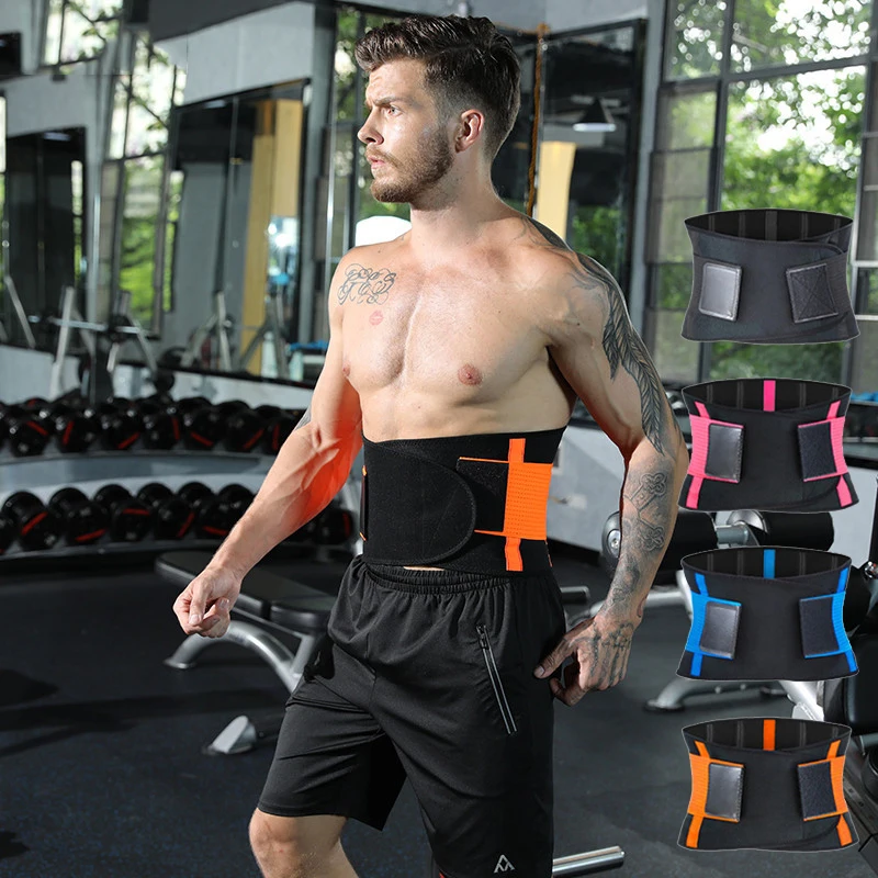 

Unisex OEM gym sport power squat training neoprene plus size widen elastic adjustable waist slimming trimmer tummy band trainer, Purple / yellow/ black etc.