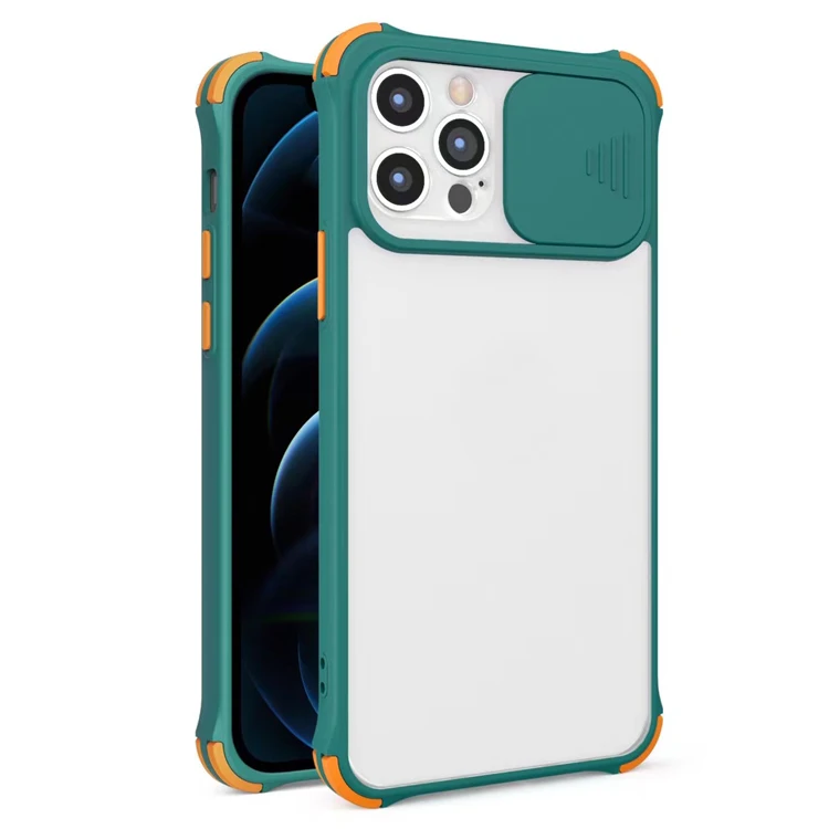 

Great Style Frosted 2in1 Airbag Design Shockproof Skin Feeling Push Window TPU PC Mobile Phone Cover Case For Oppo Reno 4 Lite