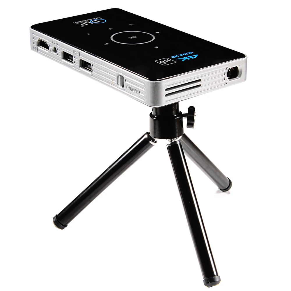 

2021 original led mini home cinema projector C6 free full hd 4k film home theater